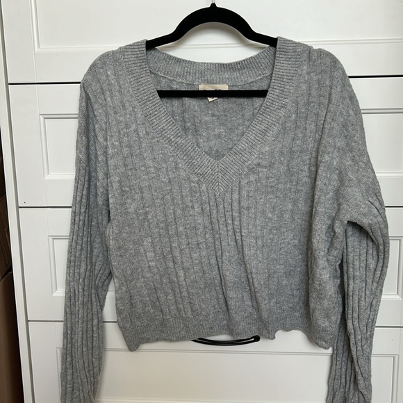 Open Edit Grey Sweater - Grey - Size S - Picture 3 of 5